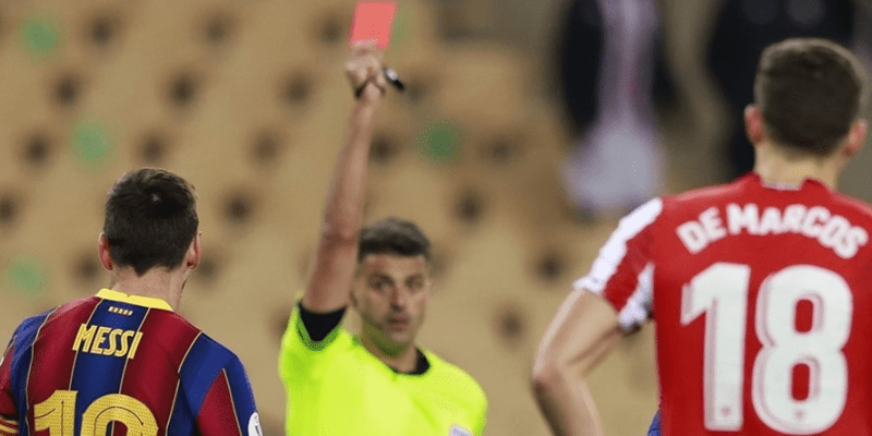 So sánh số lần nhận thẻ đỏ của Messi với các cầu thủ nổi tiếng khác